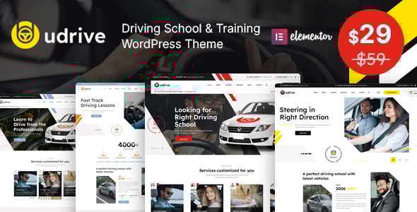 Udrive - Driving School WordPress Theme Logo